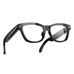 Blackview BV100 – Lunettes Intelligentes IA avec Caméra 8 MP – Appels Bluetooth + Assistant Vocal - Clair