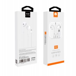 Wuw ECOUTEURS FILAIRES STEREO SOUND R82 BLANC (Nécessite Bluetooth)