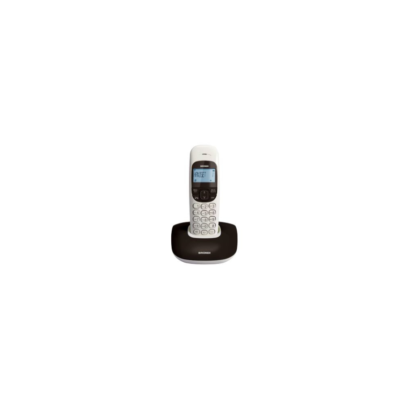Téléphone Fixe Sans Fil Brondi Nice - Noir/Blanc (Neuf)