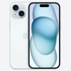 iPhone 15 128 Go Bleu - Grade A avec boîte et câble